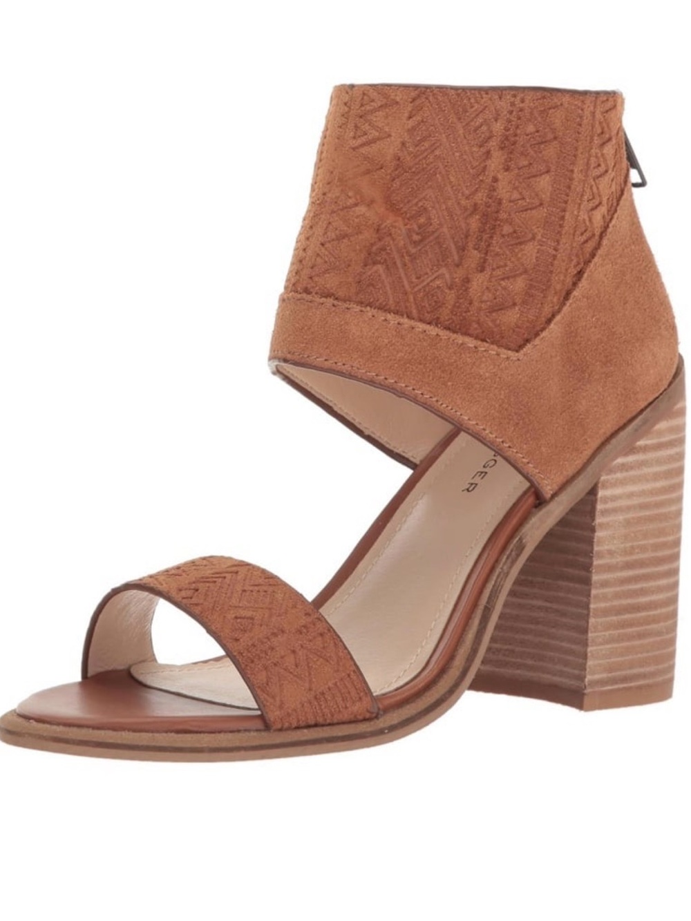 Kelsi Dagger Merrikoo Suede Embossed Sandals Sz 6